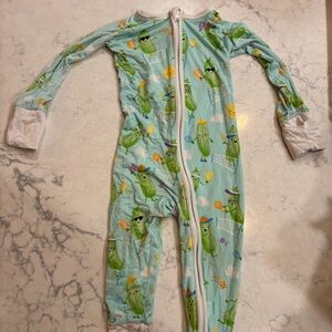 Little Sleepies pickles playing pickleball zippies